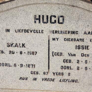 HUGO Skalk 1887-1971 &amp; Issie VAN DER VYVER 1889-1959