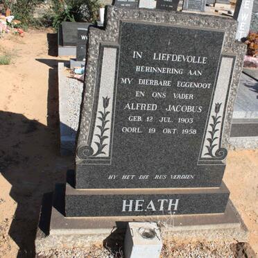 HEATH Alfred Jacobus 1903-1958