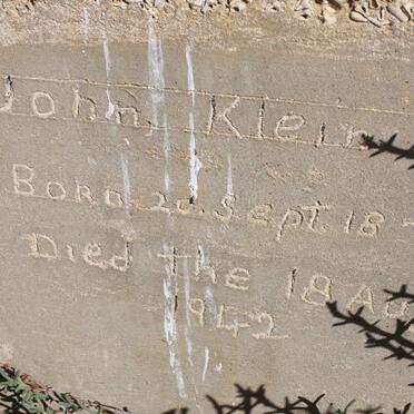 KLEIN John 1871-1942