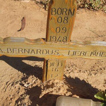 LIEBENBERG J.A. Bernardus 1948-?