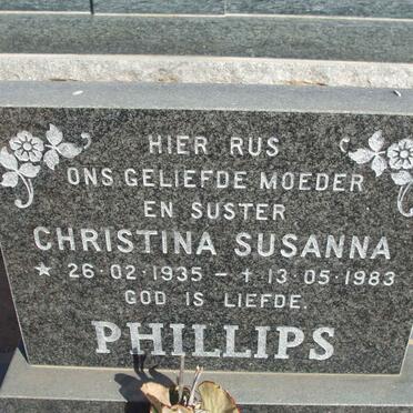 PHILLIPS Christina Susanna 1935-1983