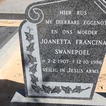 SWANEPOEL Joanetta Francina 1907-1986
