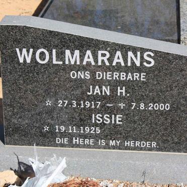 WOLMARANS Jan H. 1917-2000 &amp; Issie 1925-