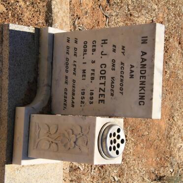 COETZEE H.J. 1893-1952