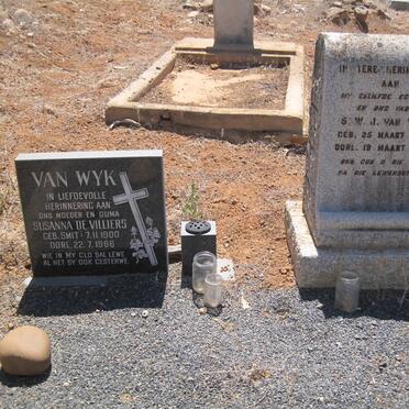 WYK S.W.J., van 1898-1952 &amp; Susanna de Villiers SMIT 1900-1986