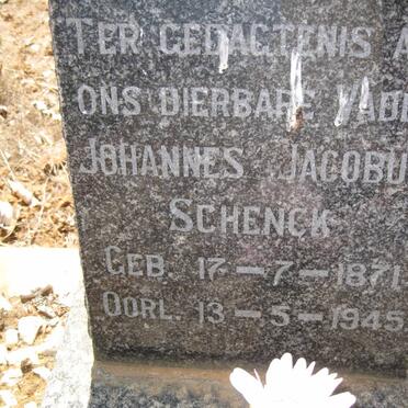 SCHENCK Johannes Jacobus 1871-1945