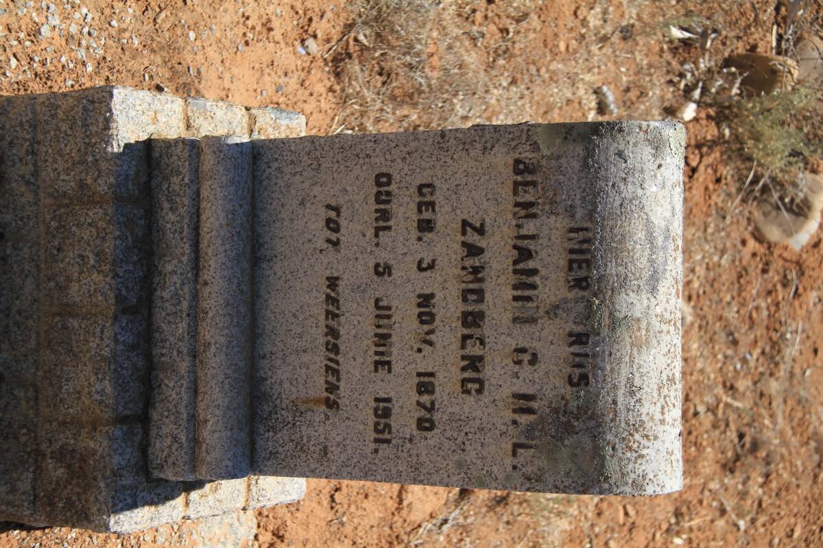 ZANDBERG Benjamin C.M.L. 1870-1951