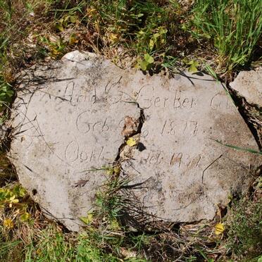 GERBER Anna G 1877-1931