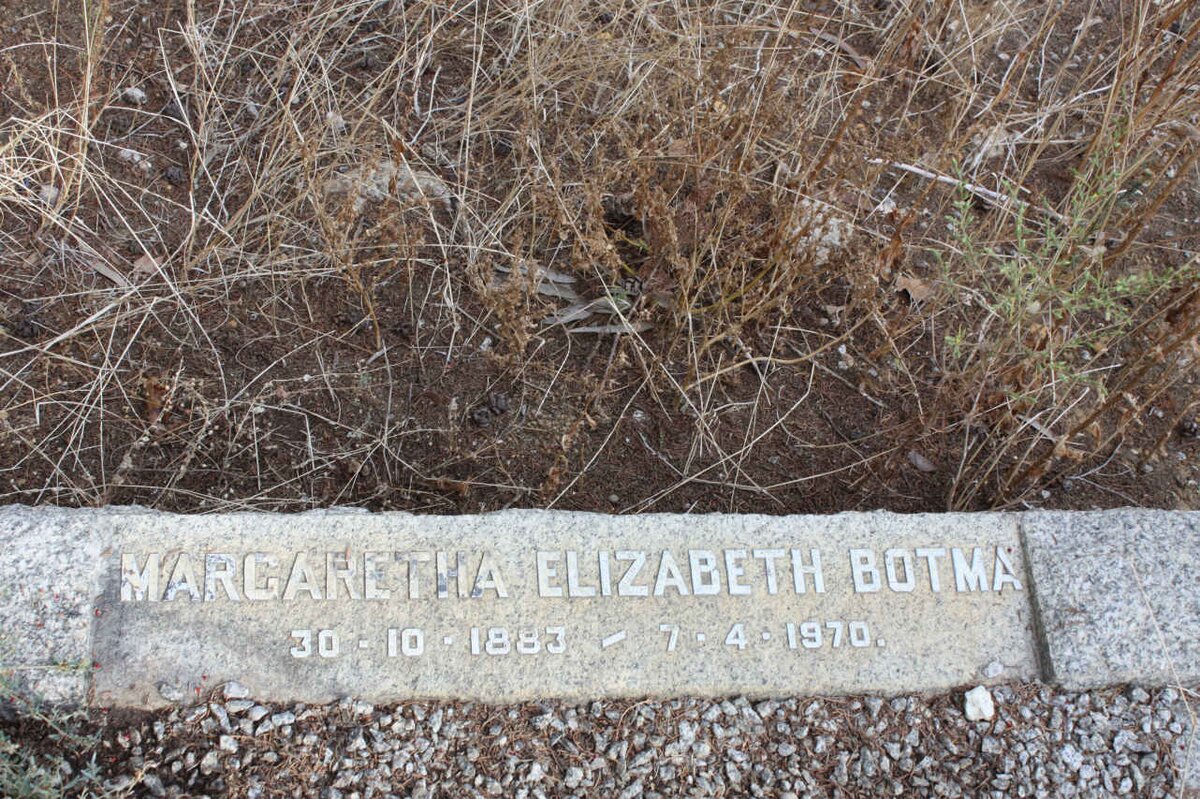 BOTMA Margaretha Elizabeth 1883-1970