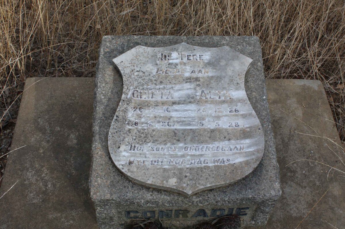 CONRADIE Grieta Alta 1926-1928