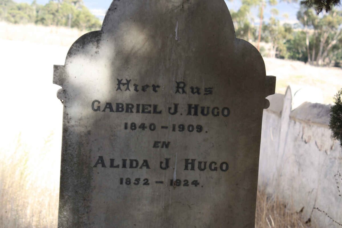 HUGO Gabriel J. 1840-1909 &amp; Alida J. Hugo 1852-1924