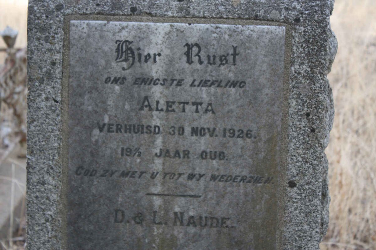 NAUDE Aletta -1926