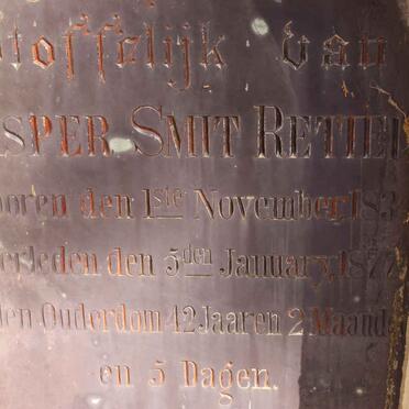 RETIEF Jasper Smit 1834-1877