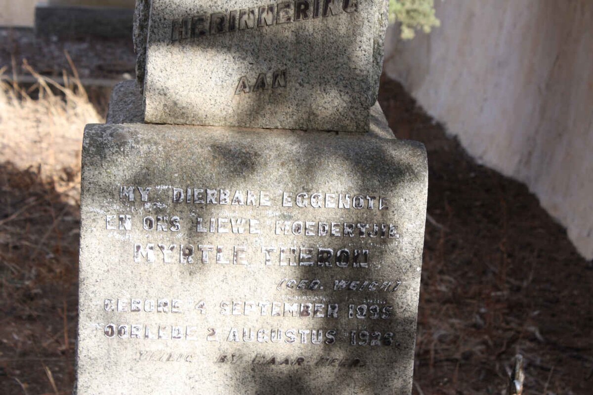 THERON Myrtle nee WEICHT 1895-1926