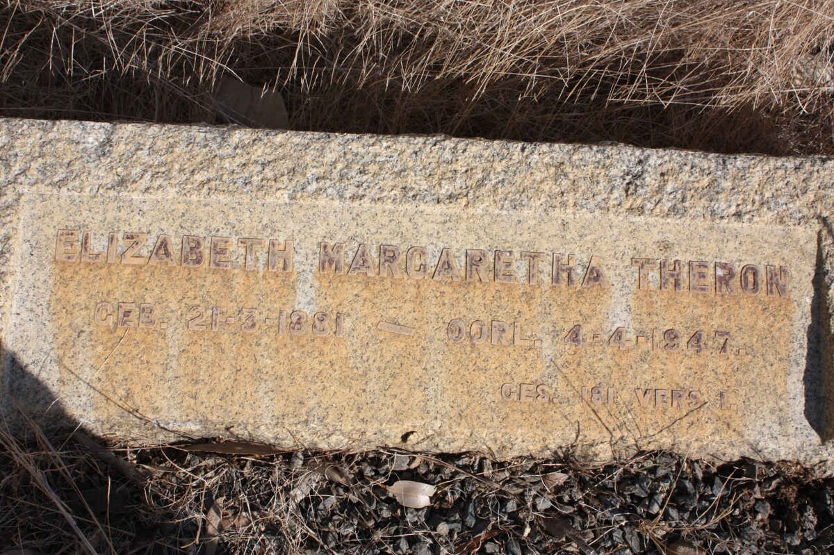 THERON Elizabeth Margaretha 1881-1947
