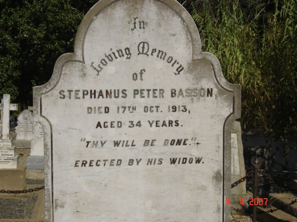 BASSON Stephanus Peter -1913