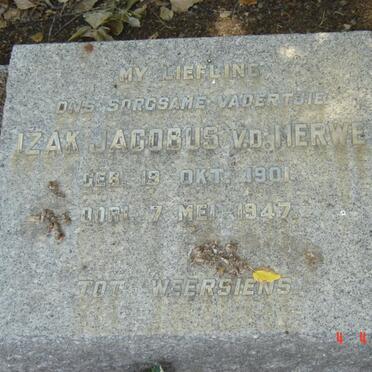 MERWE Izak Jacobus, v.d. 1901-1947