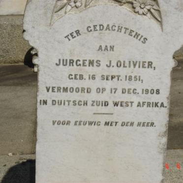 OLIVIER Jurgens J. 1851-1908