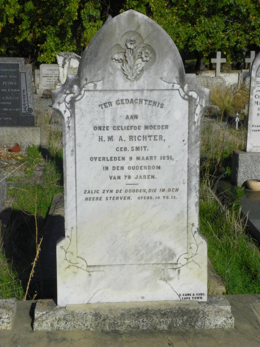 RICHTER H.M.A. nee SMIT -1891