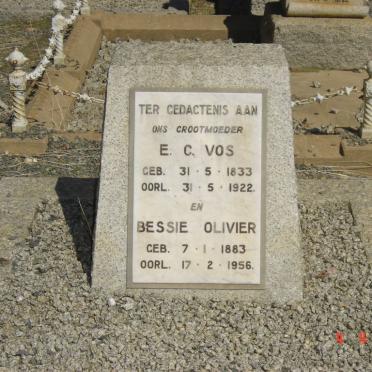 VOS E.C. 1833-1922 ::  OLIVIER Bessie 1883-1956