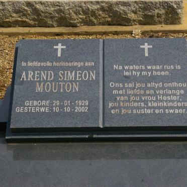 MOUTON Arend Simeon 1929-2002