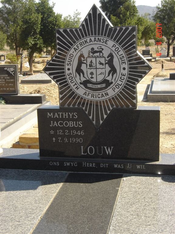 LOUW Mathys Jacobus 1946-1990
