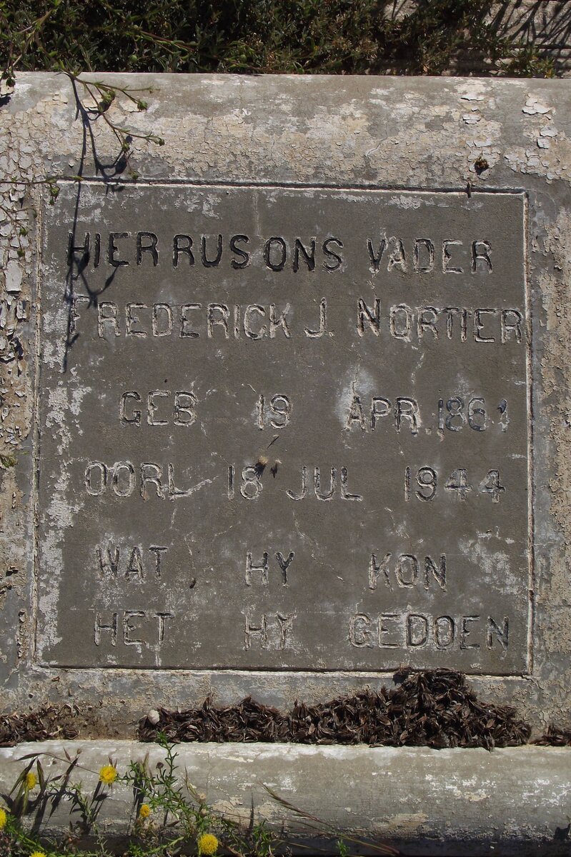 NORTIER Frederick J. 1864-1944