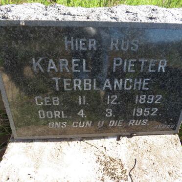 TERBLANCHE Karel Pieter 1892-1952