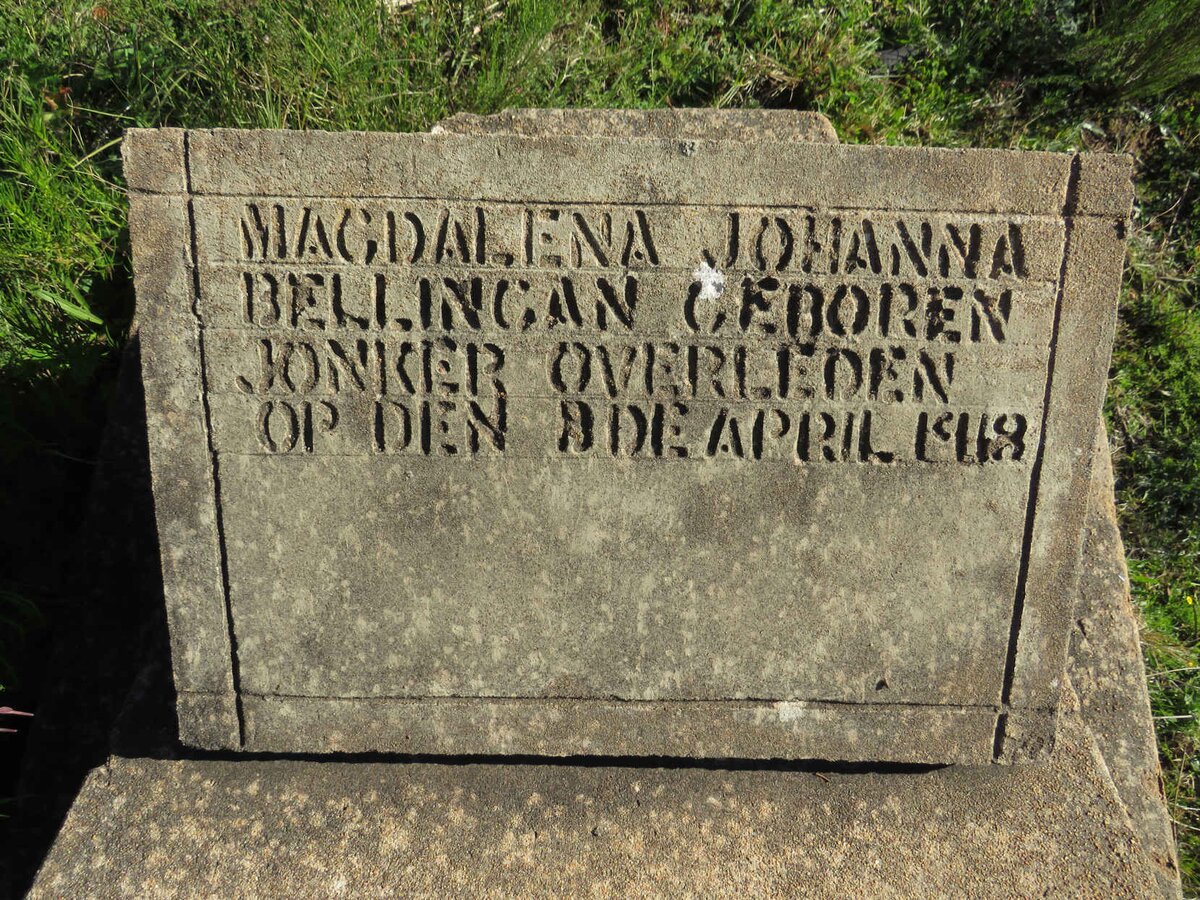 BELLINGAN Magdalena Johanna nee JONKER -1918