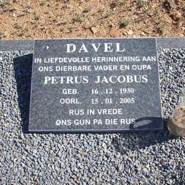 DAVEL Petrus Jacobus 1930-2005
