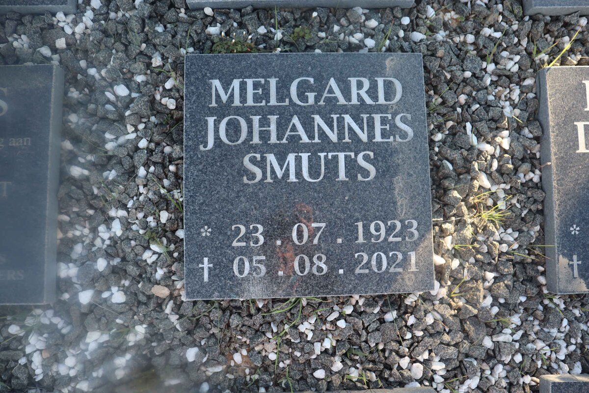 SMUTS Melgard Johannes 1923-2021