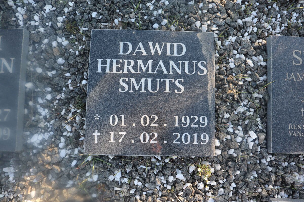 SMUTS Dawid Hermanus 1929-2019