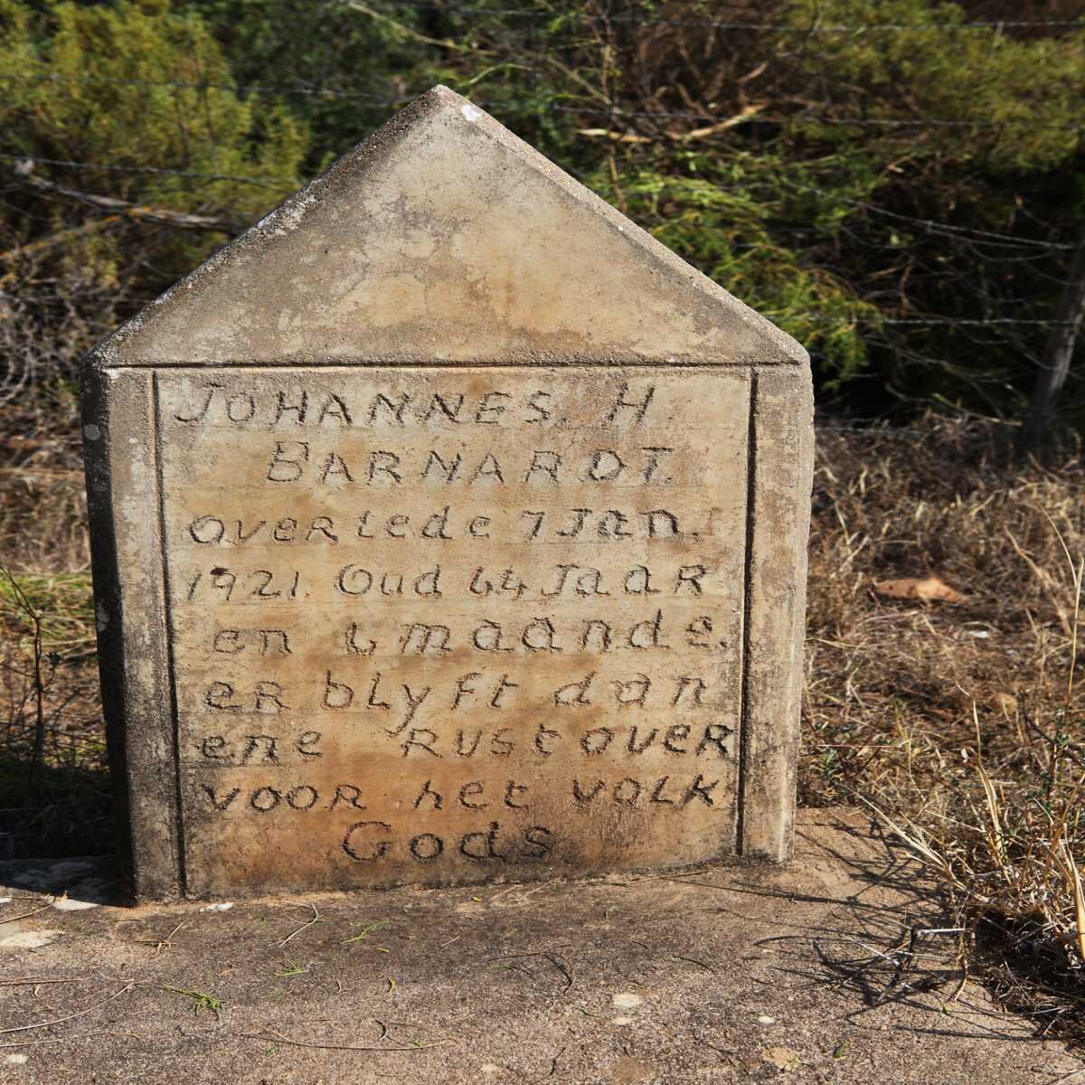 BARNARDT Johannes H. -1921