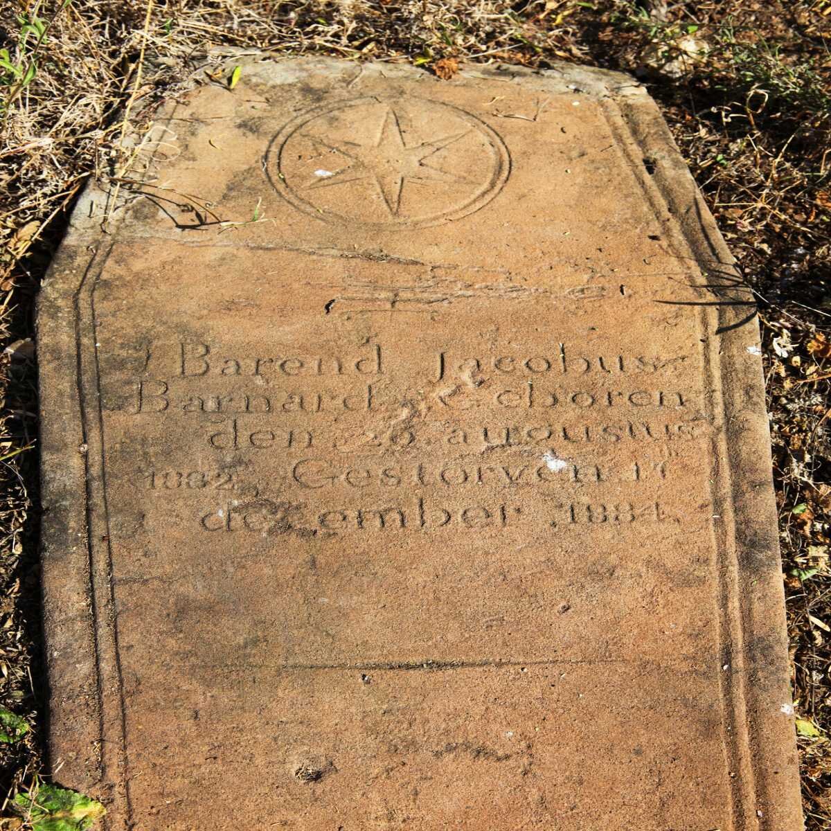 BARNARD Barend Jacobus 1882-1884