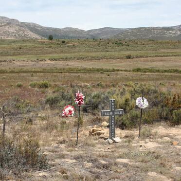 Western Cape, UNIONDALE district, Ganzekraal 63, R62 roadside memorial