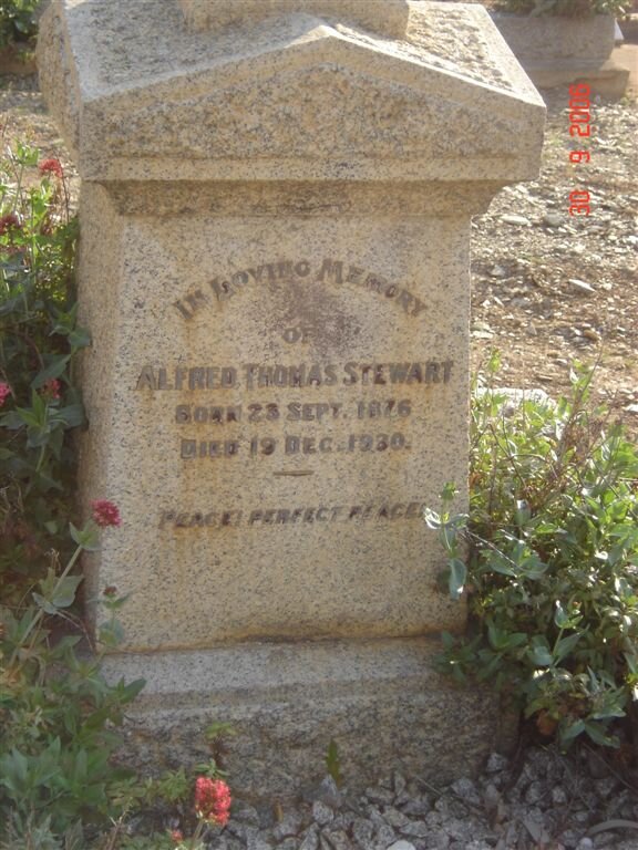 STEWART Alfred Thomas 1876-1930