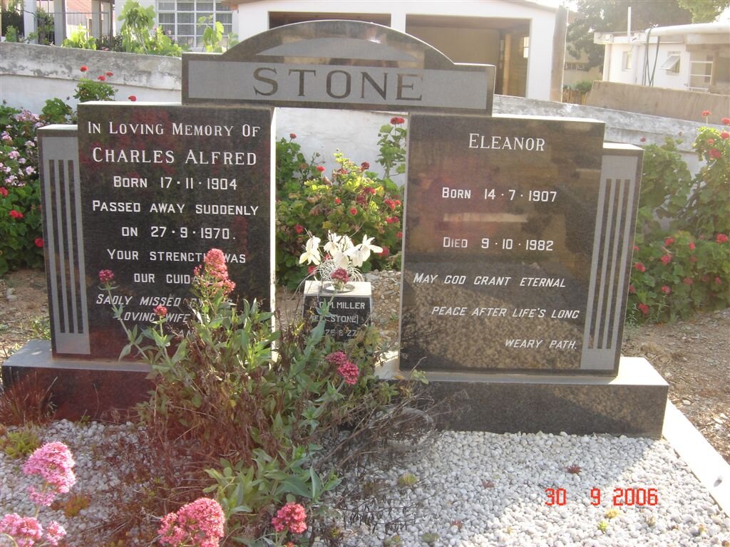 STONE Charles Alfred 1904-1970 &amp; Eleanor 1907-1982