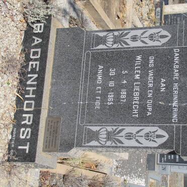 BADENHORST Willem Liebrecht 1887-1965