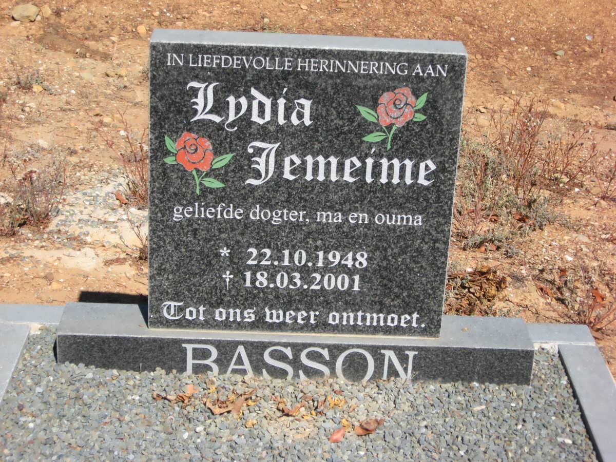 BASSON Lydia Jemeime 1948-2001