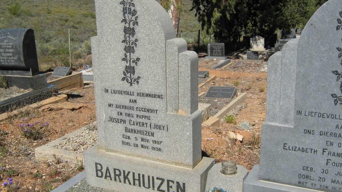 BARKHUIZEN Joseph Cavert 1907-1956