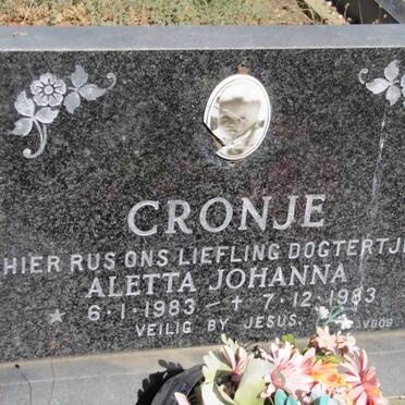 CRONJE Aletta Johanna 1983-1983