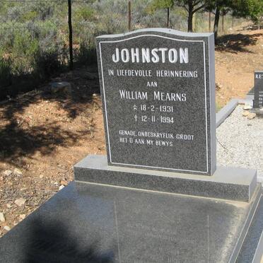 JOHNSTON William Mearns 1931-1994