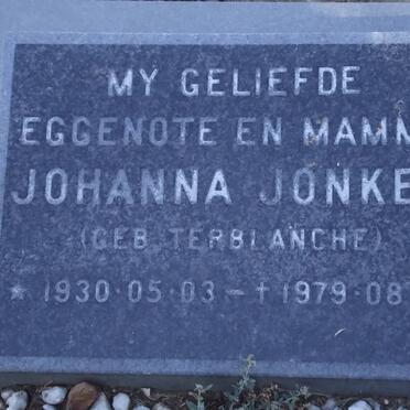 JONKER Johanna nee TERBLANCHE 1930-1979