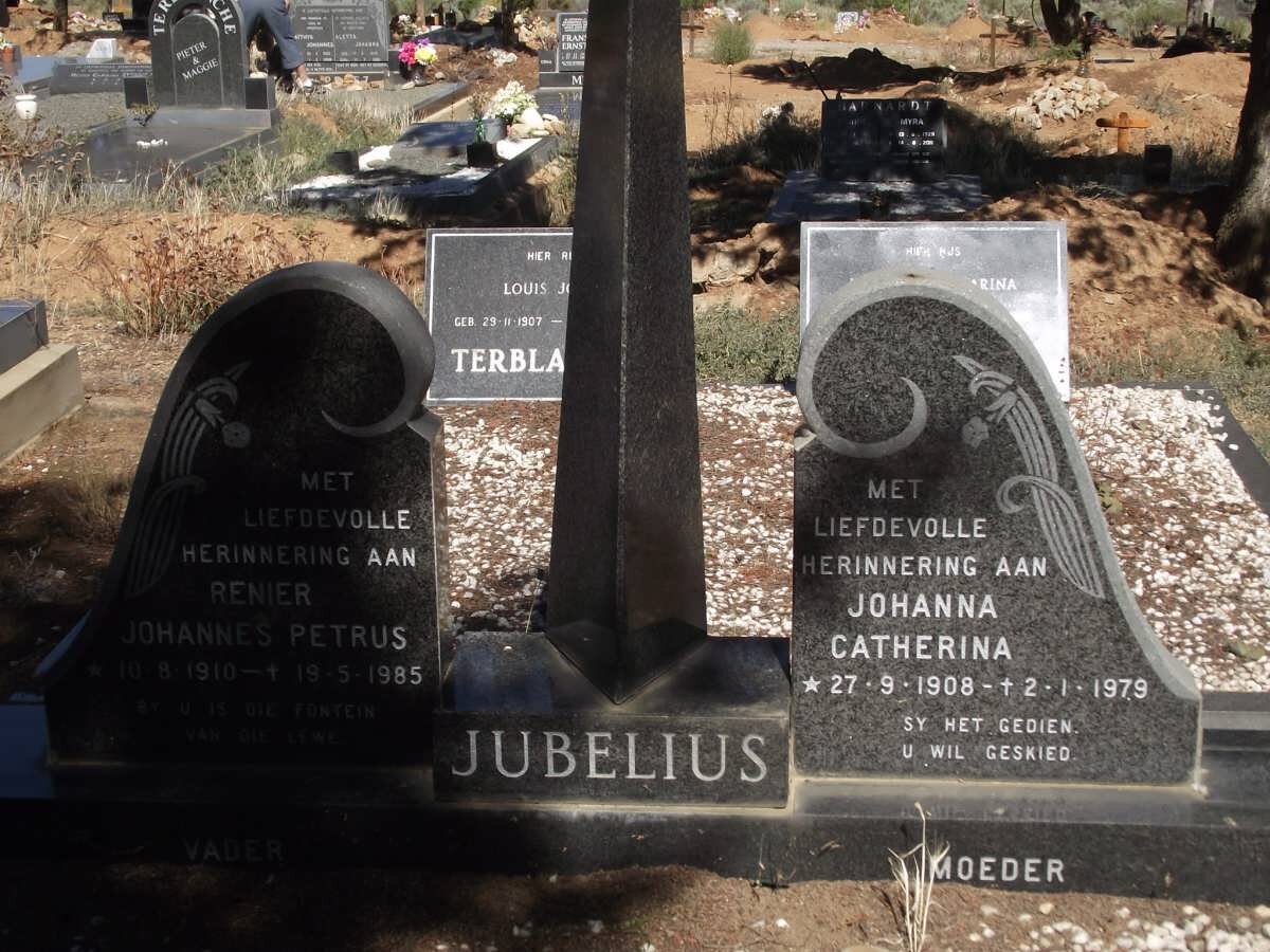 JUBELIUS Renier Johannes Petrus 1910-1985 &amp; Johanna Catherina 1908-1979