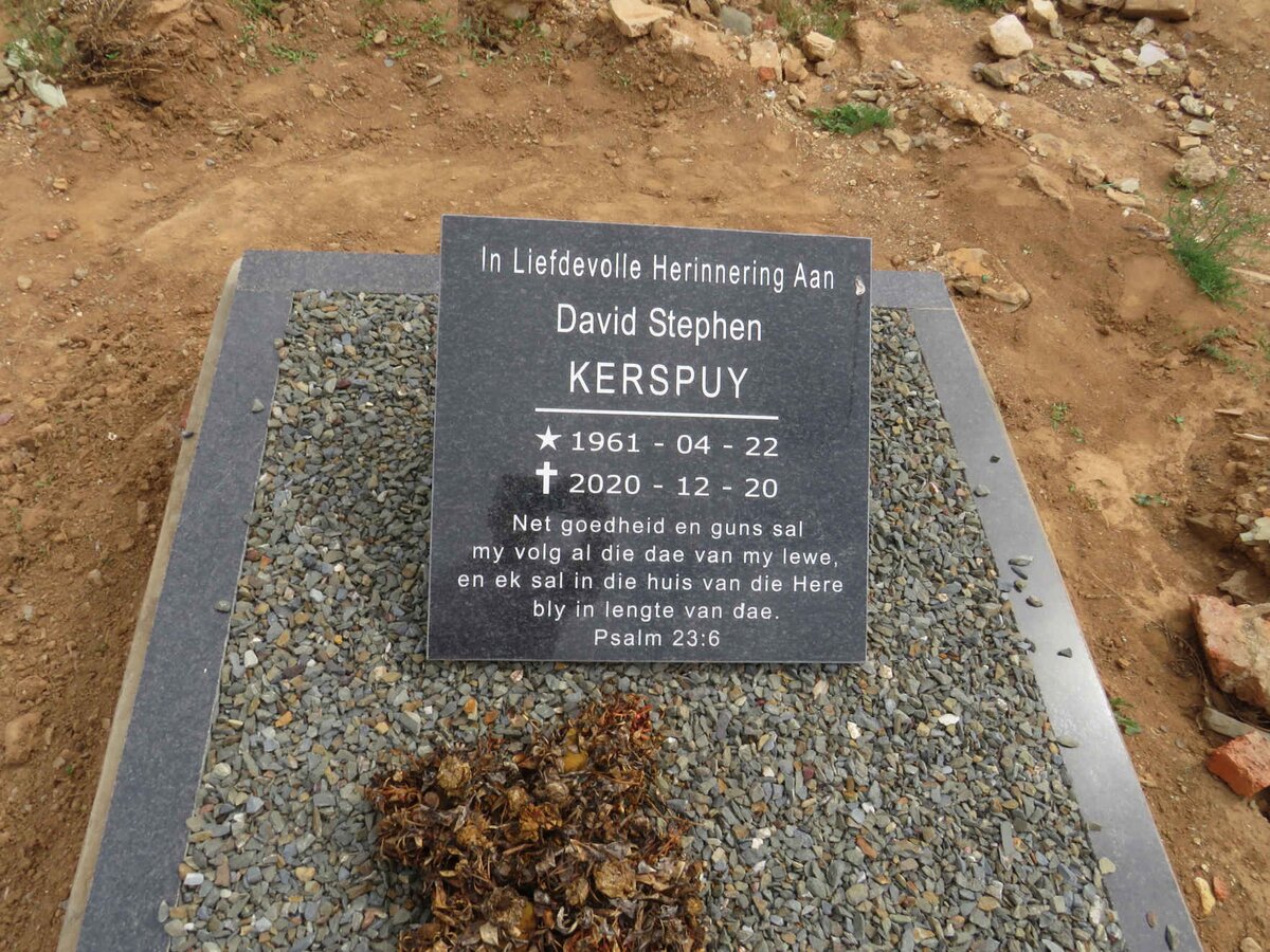 KERSPUY David Stephen 1961-2020