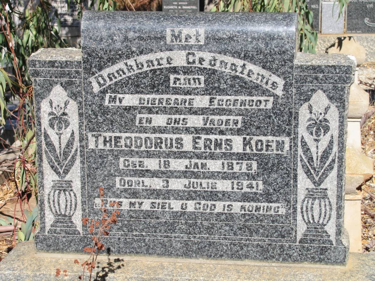 KOEN Theodorus Erns 1878-1941
