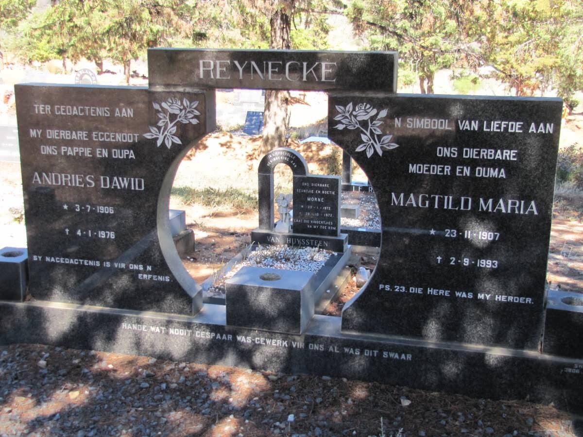 REYNECKE Andries Dawid 1906-1976 &amp; Magtild Maria 1907-1993