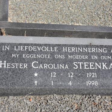 STEENKAMP Hester Carolina 19231-1998