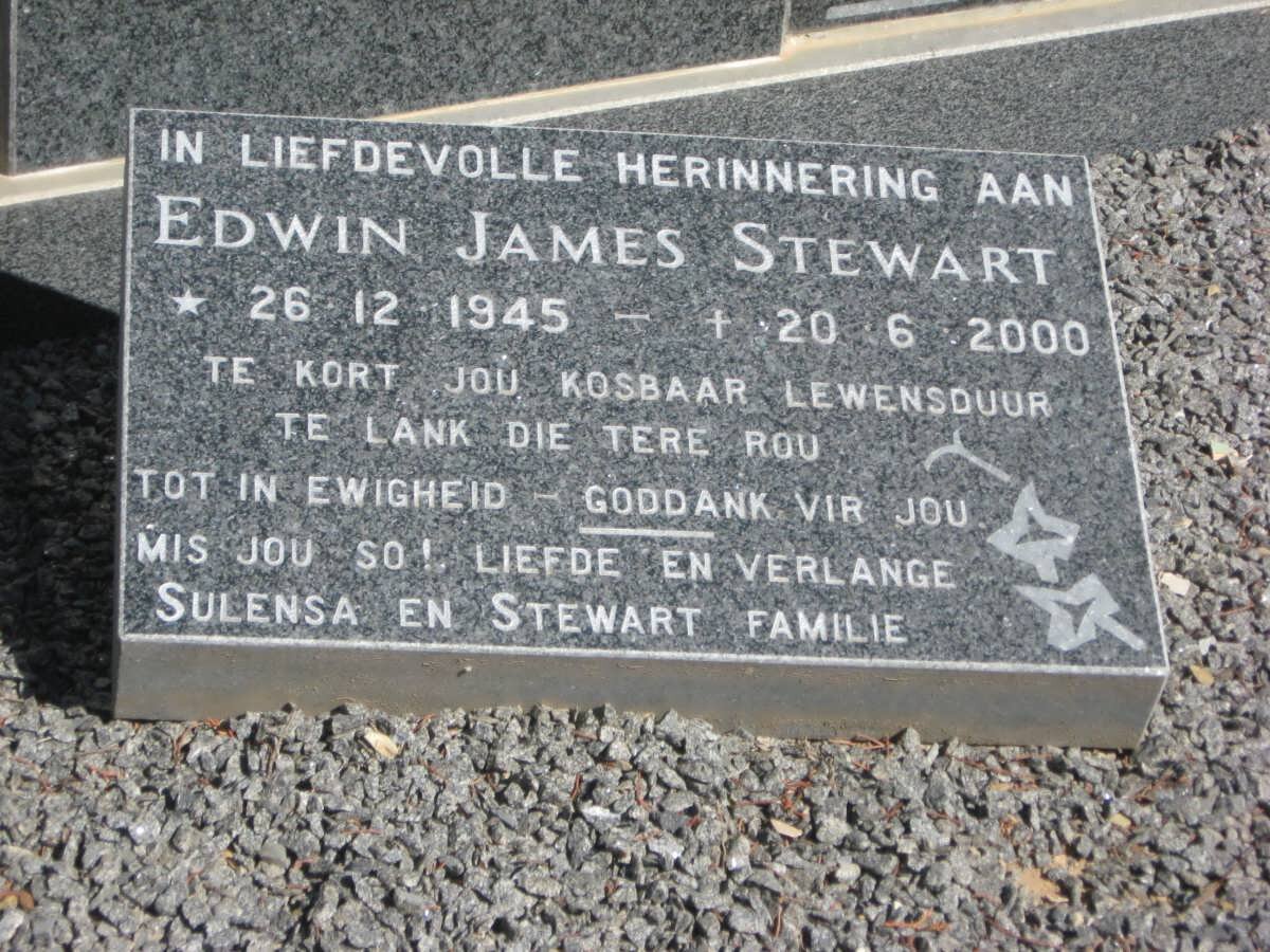 STEWART Edwin 1917-1996 &amp; Johanna E. STEWART 1925-1998 :: STEWART Edwin James 1945-2000