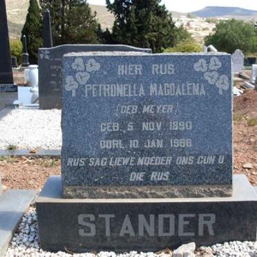 STANDER Petronella Magdalena nee MEYER 1890-1968